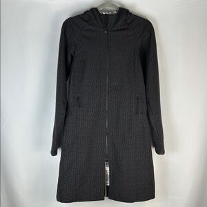 Lululemon Apres Yoga Black Jacket Printed Edition Size 4